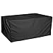 ZGQ Gartenmöbel Abdeckung 160x130x90cm, Wasserdichtes Schutzhülle für Garten, Abdeckhaube Schutzhülle Abdeckplane, Freien Tisch Stuhl Gerät staubdicht wasserdichtes Schutz-Schwarz Oxford Cloth,Black