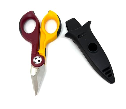 Intercable - Tijeras profesionales de electricista F1 16020 Serie limitada equipo fútbol Roma amarillo rojo 16020-F1-CR