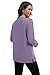 Smallshow Women's Nursing Sweatshirt Tops Fleece Long Sleeve Breastfeeding Clothes Lavender,L