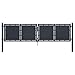 vidaXL Patio Gate Steel 118.1x39.4 Anthracite