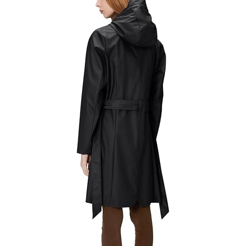 RAINS Damen Curve W Jacke Regenjacke, 01 Black, M