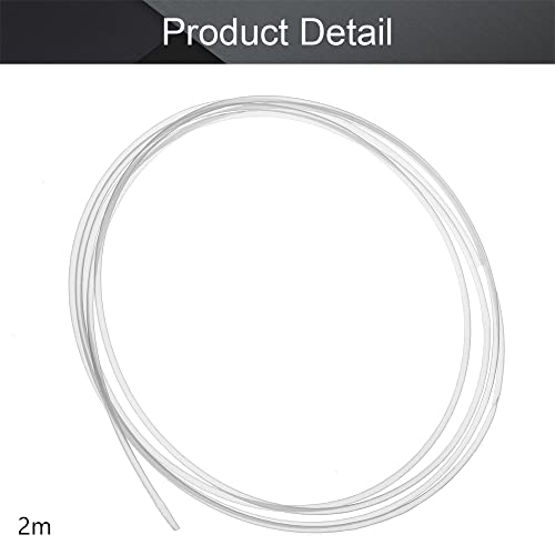 Image of Othmro PTFE Teflon Bowden Tube 6.56ft-1.8mm ID x 2.2mm OD-Milky White Connector Tubing for 3D Printer-1PCS