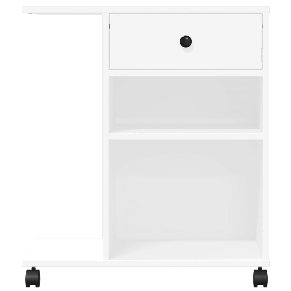 Supporto per stampante con ruote, carrello per ufficio, 60 x 40 x