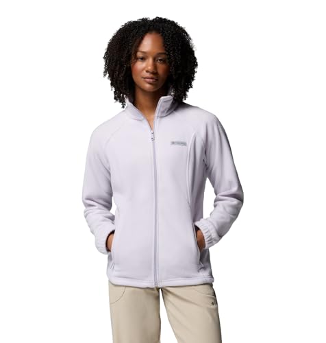 Columbia Women's Benton Springs Full Zip Fleece Jacket, Lavender Pearl, Large