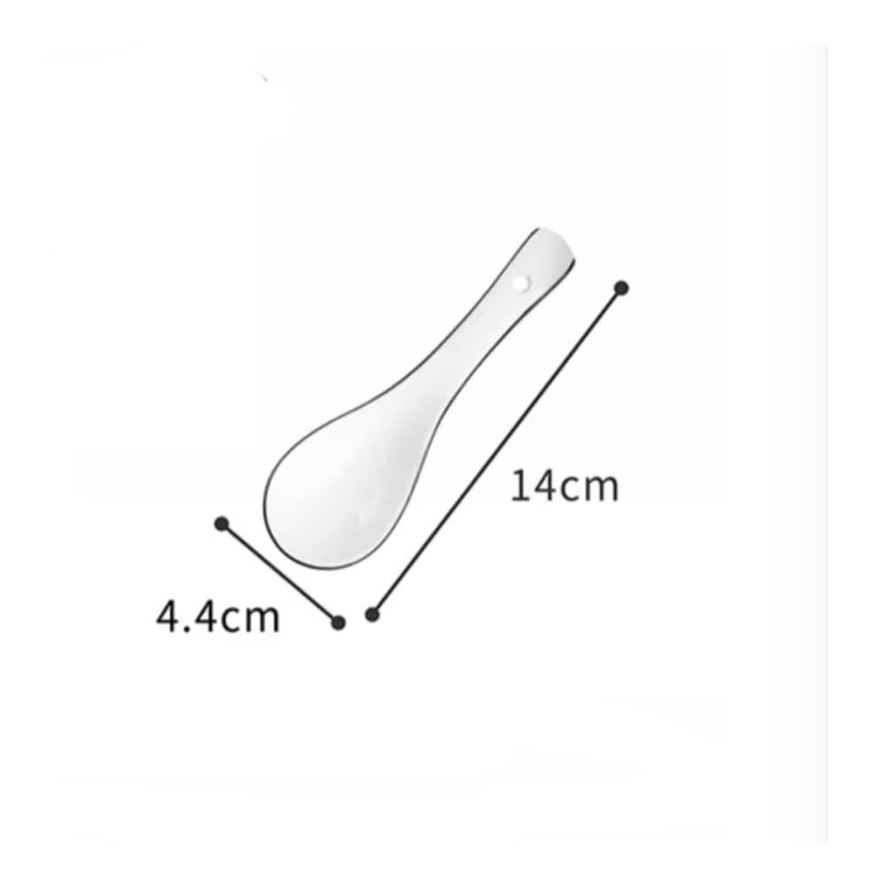 cuchara para servir, Juego de 10 cucharas cerámica for el hogar, for servir en restaurantes