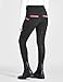 FitsT4 Sports Girls Riding Pants Full Seat High Waist Kids Equestrian Breeches Horse Schooling Tights Zipper Pockets Black Pink Size L