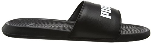 PUMA Herren Popcat Zapatos de playa y piscina, Schwarz Black Black White, 42 EU