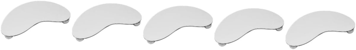 VALICLUD 5pcs Moon-shaped Makeup Holder Tray Elegant Mirror Finish Jewelry Storage for Dresser Bathroom and Vanity Decor for Organizing Perfumes and Cosmetics