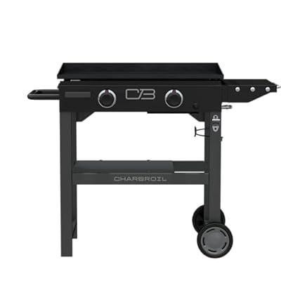 Charbroil® 28" Performance Series™ Propane Gas Griddle with Cart 2 Burner Flat Top Grill, Black 463459924