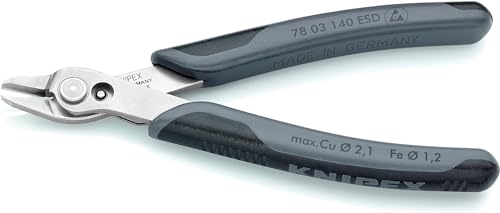 KNIPEX Electronic Super Knips XL ESD auf SB-Karte mit Mehrkomponenten-Hüllen 140 mm, 78 03 140 ESDSB