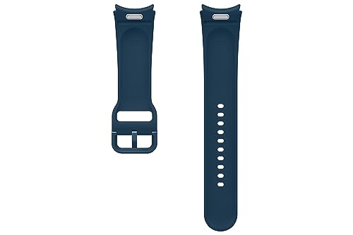 Image of SAMSUNG Galaxy Watch 6, 5, 4 Series Sport Band with T-Buckle Closure for Active Men and Women, FKM Smartwatch Replacement Strap, One Click Attachment, Medium /Large, ET-SFR94LNEGUJ, Indigo