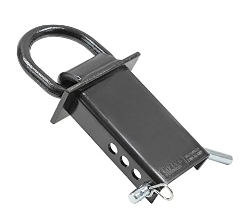 Mytee Products 8 Pack Heavy Duty Adjustable Trailer Stake Pocket D Ring W/ 1/2" Hitch Pin, Load Limit 5400 Lbs & 4 Holes For Adjustment | Stake Pocket D-Ring Tie Down Utility For Flatbed Truck Trailer #TOP7