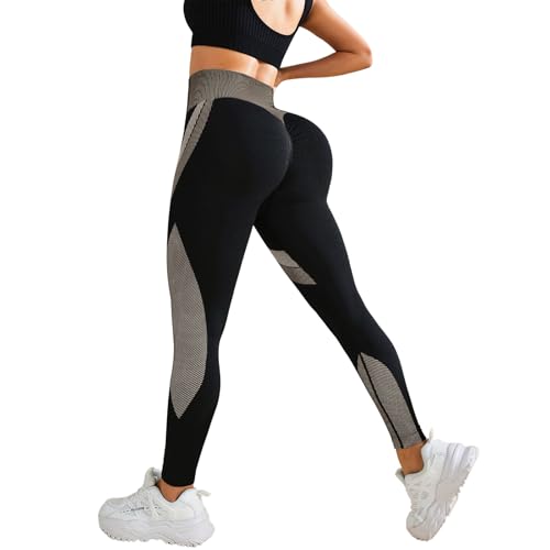 MOKBAY Mallas Piratas Mujer Fitness Viva Cuerpo Leggings Leggins Vestir Leggins Deporte Celulitis 3D Anticeluliticos Caqui Ropa Talla Grande Pantalones Mujer Caqui M