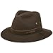 Produktbild Stetson Avasun Waxed Cotton Traveller Wanderhut UV-Schutz 40+ Sonnenhut Wasserabweisend Hut Gewachste Baumwolle Regenhut Damen Herren Sommer Winter Dunkelbraun L (58-59 cm)