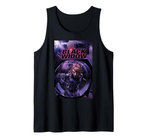 Camiseta Viuda Negra Marvel con estampado de portada clásica en tejido suave