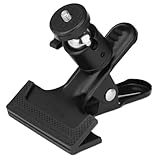 雲台 クリップ カメラスタンド 自由雲台 360度 ホルダー 1/4ネジ 強力 どこでも挟める アクションカメラ/一眼レフ/ベビーモニター/ウェブカメラ