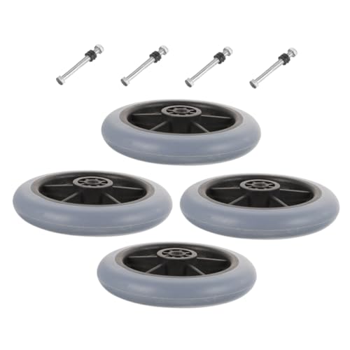 GARVALON 4個車椅子用フロントキャスターホイール 交換部品 多目的ユニバーサルヤ 対応 耐摩耗性設計