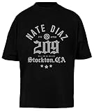 Kill Or Be Killed - Nate Diaz Camiseta Extragrande Negra Baggy tee Unisex