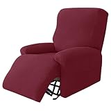 Surwin Funda de Sillón Relax Elástica para Sillón Reclinable,20#Burdeos)