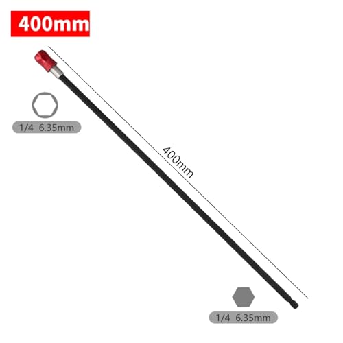 Porte-foret aimanté long pour visser dans les angles difficiles 400mm - 3