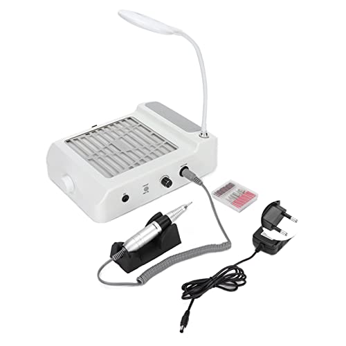 108W 4‑In‑1 Nail Suction Dust Collector Electric Nail Drill Set with LED Display, 30000 RPM Nail Grinding Machine Nail Art Curing Light for Nail Art Work