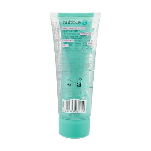 Bubble T Cosmetics Niacinamide Hybrid Body Lotion 200ml, green, 200 ml (Pack of 1) - Image 2