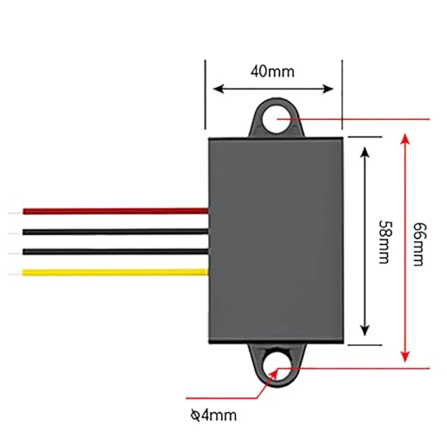 Convertisseur de tension 80V à 24V 480W étanche haute performance
