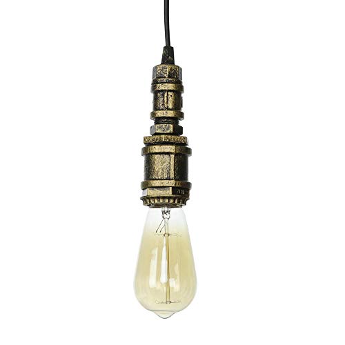 Suspension steampunk tube d'eau pour eclairage bar et restaurant retro