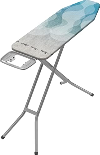 Vileda UltraFresh Tabla de Planchar Plegable, con Tratamiento Anti-Bacteria, Incluye Funda de Algodón, Fácil de Almacenar y Transportar, 120 x 38 cm, Regulable en Altura