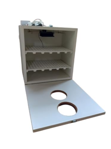 Chocadeira compacta para 60 ovos de galinha ou 180 de codorna com controle de temperatura automático