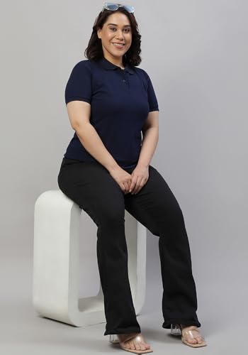 Image of Wear Your Opinion Womens Plus Size Polo Collar Neck T-Shirt Top