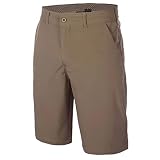 Zusmen Men's Classic Fishing Golf Short, Men Flat Front Shorts,Slim Multi Pocket Stretch(Khaki 44)
