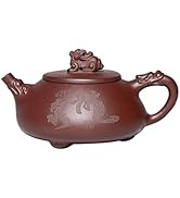 Teapot 8.5Oz Chinese Yixing Zisha Clay Tea Pot Handmade Ceramic Shipiao Pottery Purple Mud Kungfu...