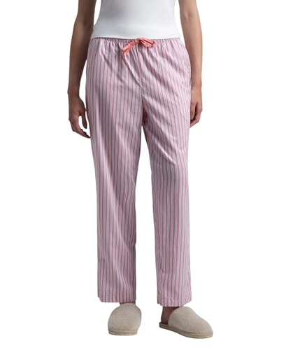 Image of Jockey RX06 Women's Super Combed Cotton Woven Fabric Relaxed Fit Striped Pyjama with Side Pockets (Checks & Prints May Vary)
