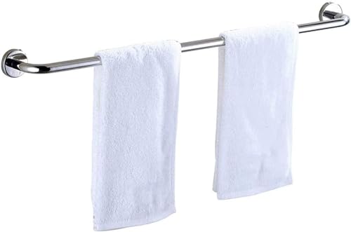 Porte-serviettes 80 cm en acier inoxydable brillant pour une salle de bain moderne