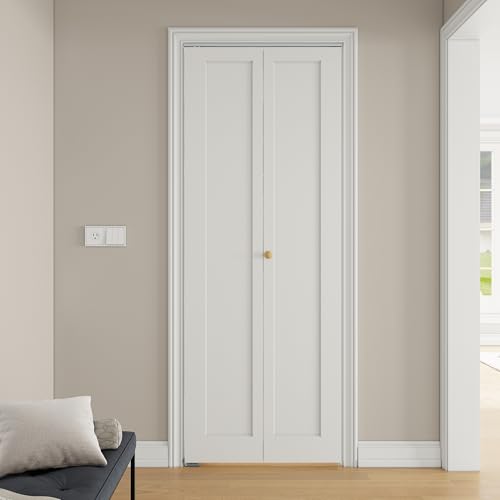 Image of Bifold Doors for 32 inch x 80 inch Opening,Hollow Core Bi Fold Closet Door