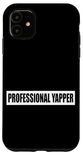 Professionale Yapper divertente loquace Gen Z Meme Testo in grassetto Custodia per iPhone 11