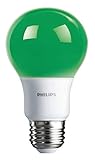 Philips LED 463224 Green 60 Watt Equivalent A19 LED Light Bulb, 6 Pack, 6 Piece