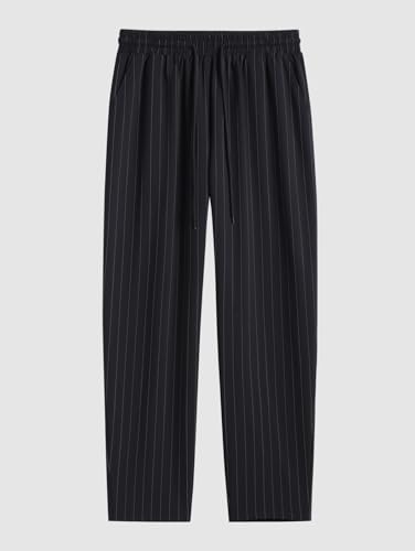 Pinstripe Pocket Design Camp Collar Button Up Short Sleeves Shirt Or Drawstring Straight Leg Pants -Co-ord Available2