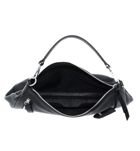 Bolso de hombro ABRO de cuero negro Adria Hobo Juna 5