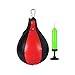 Qdreclod Cuero Peras de Boxeo de Velocidad, Saco de Boxeo Colgante con Inflador Conjunto de Entrenamiento para Entrenamiento Físico MMA Muay Thai o Entrenamiento Deportivo
