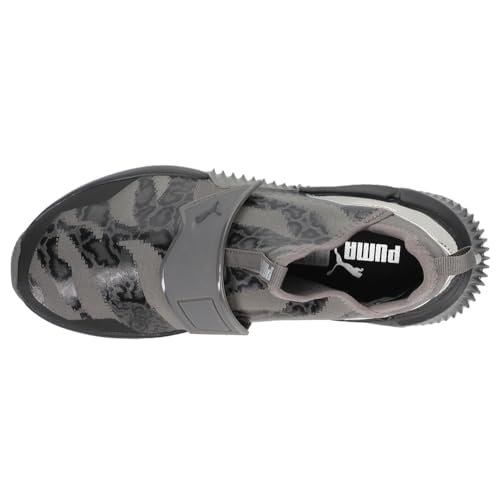 PUMA Puma Women's Provoke XT Mid Cross Trainer, Black-Metallic Silver-Castlerock, 6.5