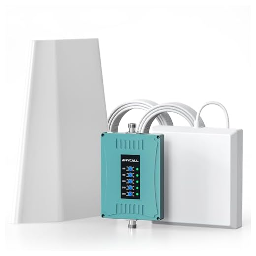 ANYCALL Handy-Signalverstärker für alle europäische Betreibers GSM/UMTS/LTE Repeater 2G 3G 4G Mobilfunk Verstärker 800/900/1800/2100/2600MHz Handy Repeater