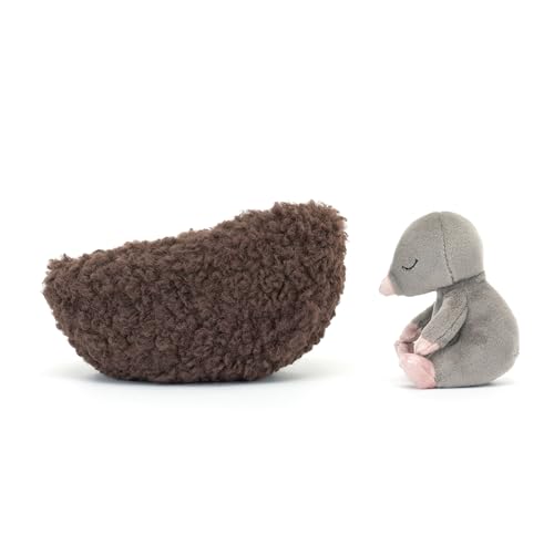 Jellycat Hibernating Mole Stuffed Animal, 5 inches - Mole Plush Toy - Classic Children's Gift - Image 7