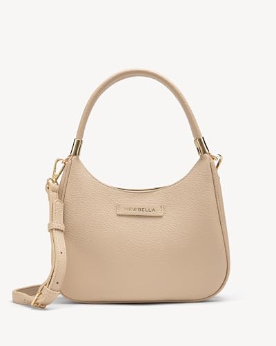 Image of NEWBELLA Hobo Purse, PU Leather Shoulder Bag, Tote Handbag for Work and Travel (Apricot Handbag)
