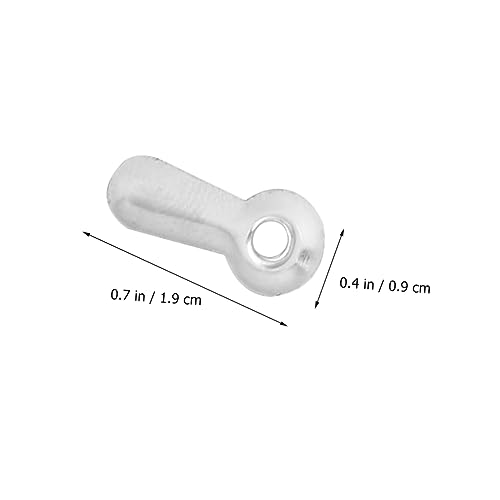 Image of SEWACC 200pcs Silver Melon Tablets for Frame Hardware Photo Frame Back Fasteners Turn Buttons Screws