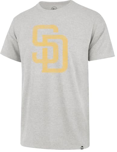 Image of 47 Brand MLB Men's Team Color Distressed Imprint Primary Logo Short Sleeve Baseball T-Shirt