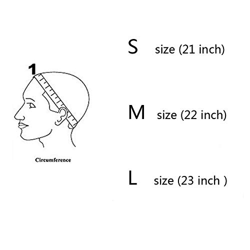 Lace Front Wig Cap for Making Wigs with Adjustable Strap Glueless Weaving Cap Wig Caps Swiss Lace Hairnet (Blonde S 21inch)