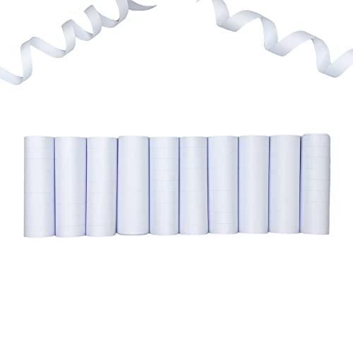 ARKRAFT Serpentinas Papel FSC Paquete de rotores de 10 piezas para boda noche blanca (P10)