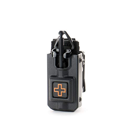 Eleven 10 RIGID TQ Case for SOF-TT Tourniquet Black Belt Attachment - Tourniquet Included